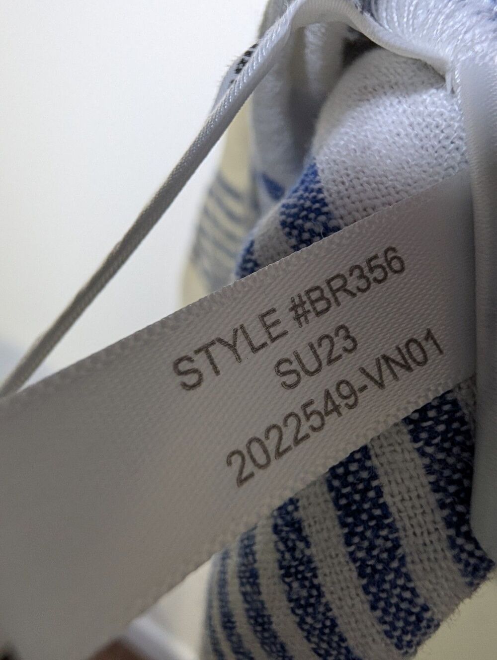 J. Crew Linen Blend Stripe Mini Dress 6 Coastal Cottagecore Blue White Resort - Picture 3 of 9